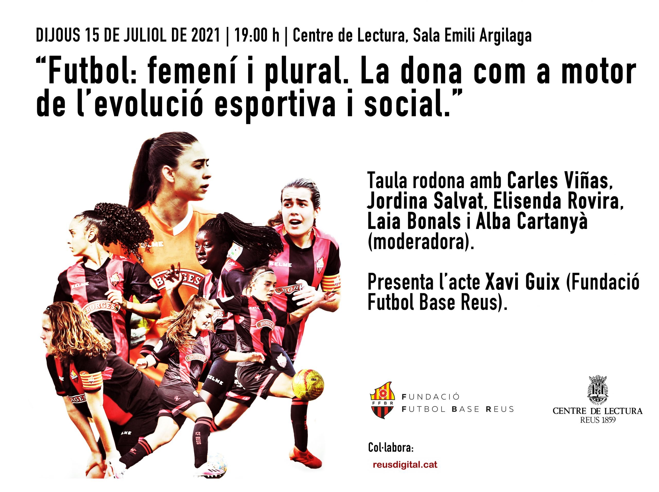 En este momento estás viendo La taula rodona: “Futbol: femení i plural. La dona com a motor de l’evolució esportiva i social.», el 15 de juliol al Centre de Lectura.